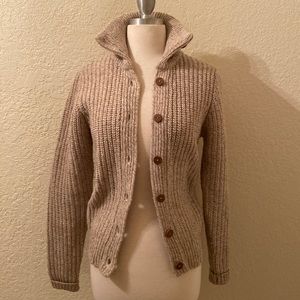 REI Tan Women's Cardigan Sweater